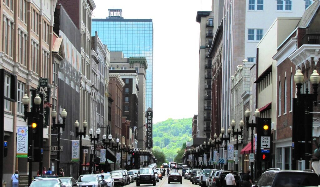 gay street and cumberland river